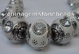 CIB190 19mm round fashion Indonesia jewelry beads wholesale