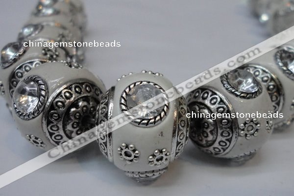 CIB190 19mm round fashion Indonesia jewelry beads wholesale