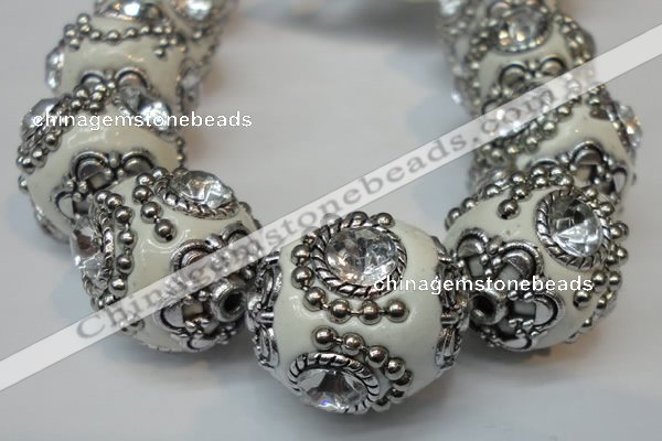 CIB200 19mm round fashion Indonesia jewelry beads wholesale