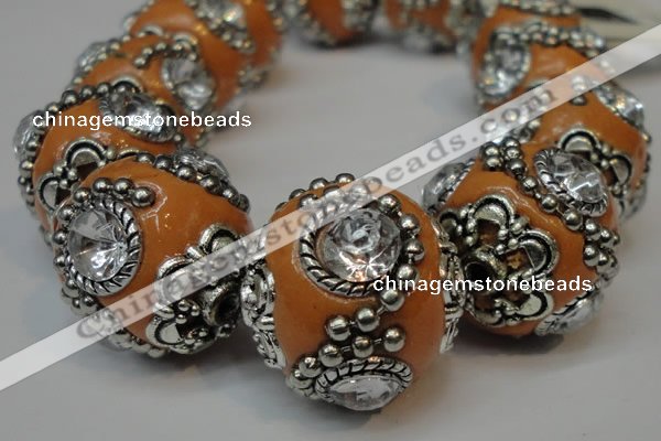 CIB202 19mm round fashion Indonesia jewelry beads wholesale