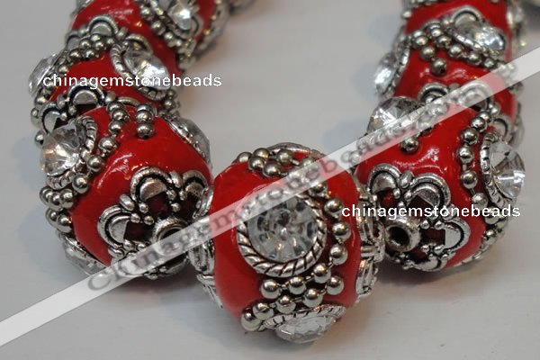 CIB203 19mm round fashion Indonesia jewelry beads wholesale