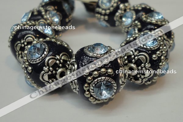 CIB204 19mm round fashion Indonesia jewelry beads wholesale