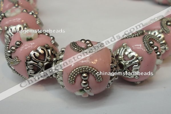 CIB210 17mm round fashion Indonesia jewelry beads wholesale