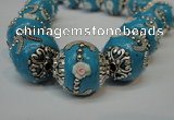 CIB211 17mm round fashion Indonesia jewelry beads wholesale