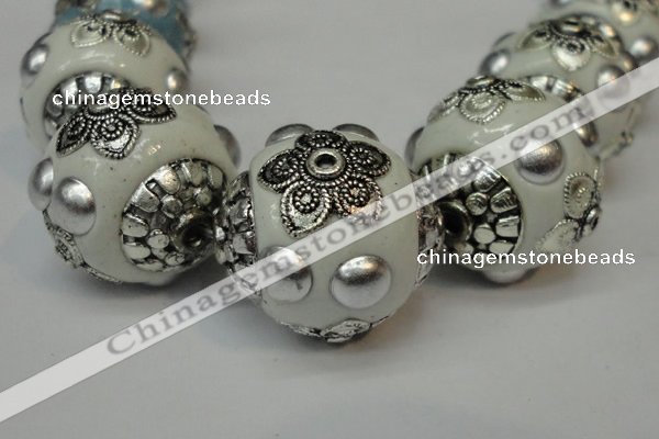 CIB220 18mm round fashion Indonesia jewelry beads wholesale