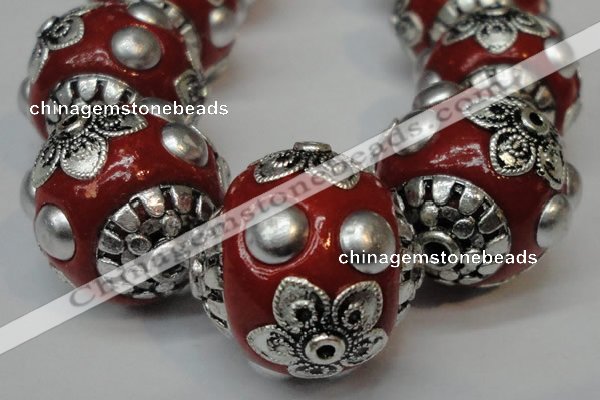 CIB221 18mm round fashion Indonesia jewelry beads wholesale