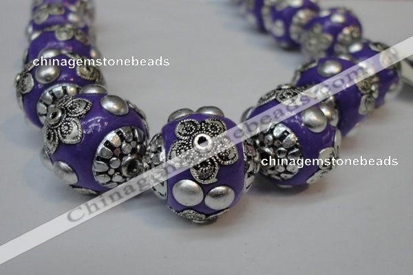 CIB222 18mm round fashion Indonesia jewelry beads wholesale