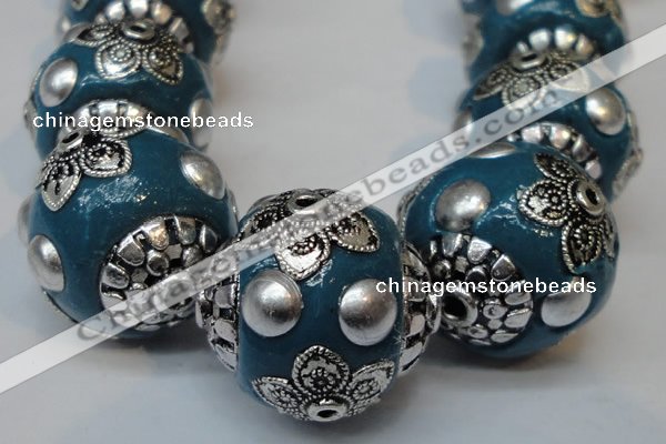 CIB224 18mm round fashion Indonesia jewelry beads wholesale