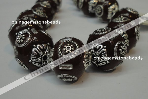 CIB228 18mm round fashion Indonesia jewelry beads wholesale