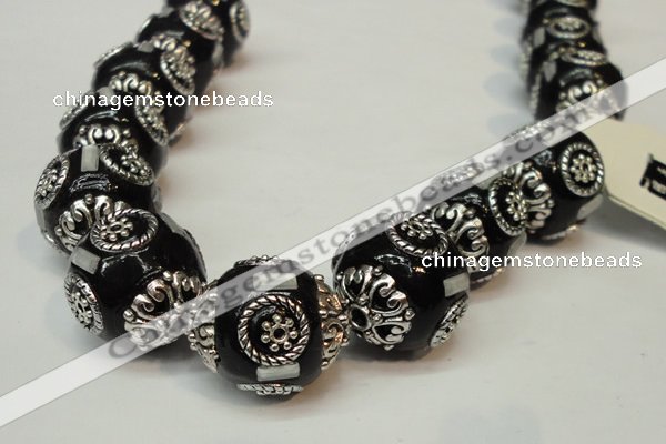 CIB229 18mm round fashion Indonesia jewelry beads wholesale