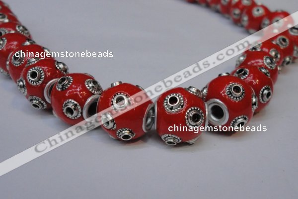 CIB230 13mm round fashion Indonesia jewelry beads wholesale