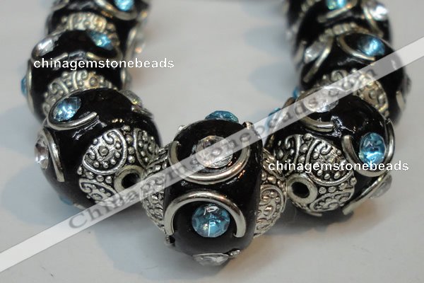 CIB237 15mm round fashion Indonesia jewelry beads wholesale