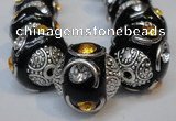 CIB238 15mm round fashion Indonesia jewelry beads wholesale