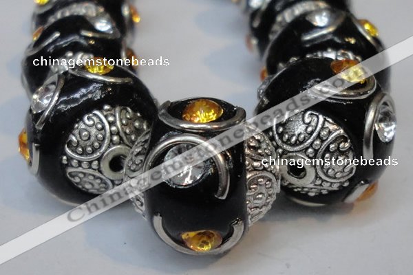CIB238 15mm round fashion Indonesia jewelry beads wholesale