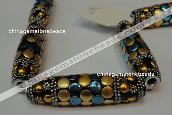CIB24 17*60mm rice fashion Indonesia jewelry beads wholesale