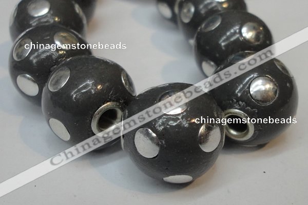 CIB241 18mm round fashion Indonesia jewelry beads wholesale