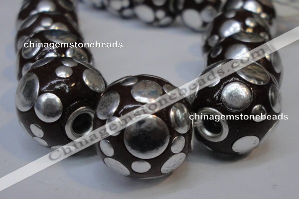 CIB245 18mm round fashion Indonesia jewelry beads wholesale