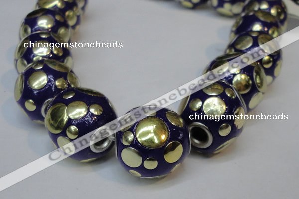 CIB247 18mm round fashion Indonesia jewelry beads wholesale