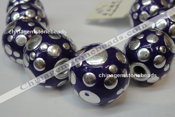 CIB252 22mm round fashion Indonesia jewelry beads wholesale