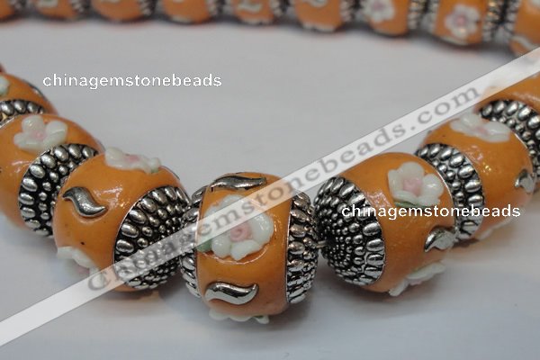 CIB260 17*18mm drum fashion Indonesia jewelry beads wholesale