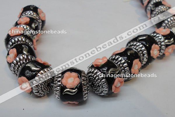 CIB263 17*18mm drum fashion Indonesia jewelry beads wholesale