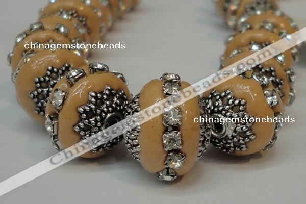 CIB272 14*16mm rondelle fashion Indonesia jewelry beads wholesale