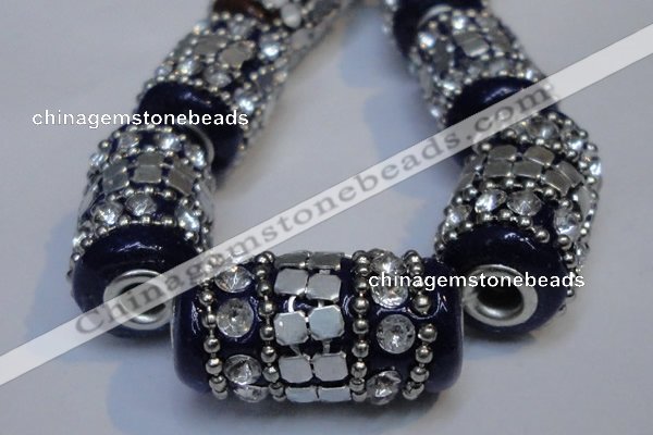 CIB293 13*25mm drum fashion Indonesia jewelry beads wholesale