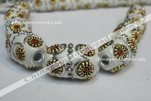 CIB295 14*22mm drum fashion Indonesia jewelry beads wholesale