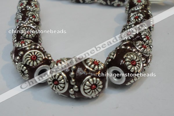 CIB298 14*22mm drum fashion Indonesia jewelry beads wholesale