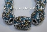 CIB301 15*20mm drum fashion Indonesia jewelry beads wholesale