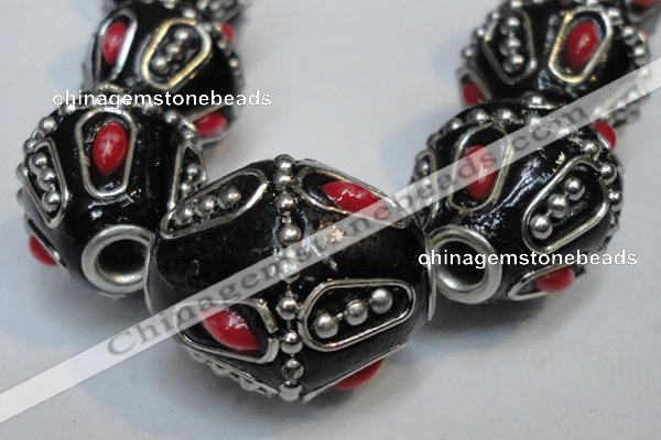 CIB317 20*23mm drum fashion Indonesia jewelry beads wholesale