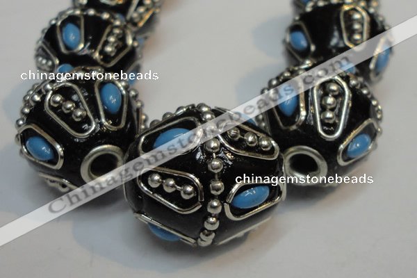 CIB318 20*23mm drum fashion Indonesia jewelry beads wholesale