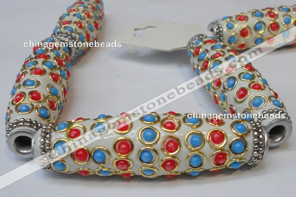 CIB33 17*60mm rice fashion Indonesia jewelry beads wholesale