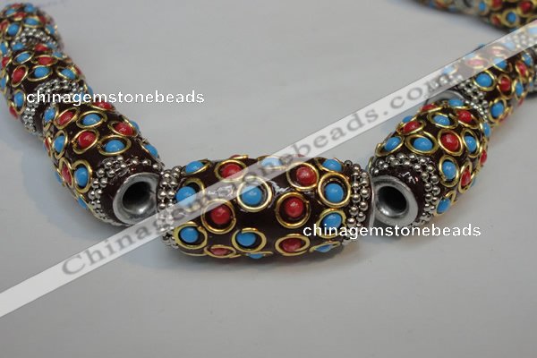 CIB337 17*33mm drum fashion Indonesia jewelry beads wholesale