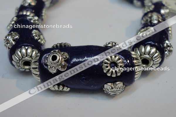 CIB342 14*35mm rice fashion Indonesia jewelry beads wholesale