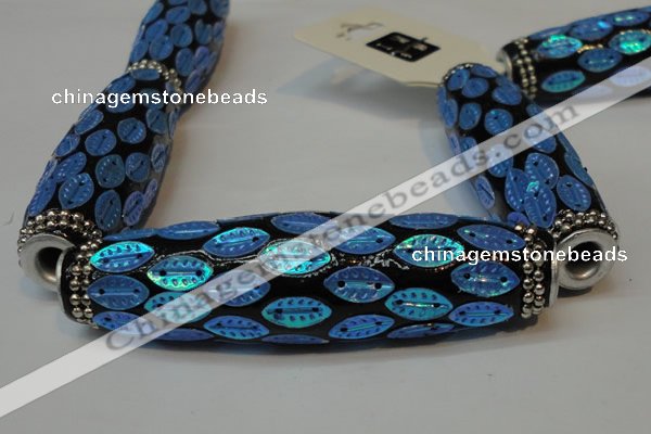 CIB37 17*60mm rice fashion Indonesia jewelry beads wholesale