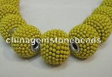 CIB400 17mm round fashion Indonesia jewelry beads wholesale