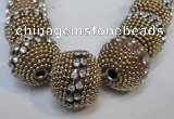 CIB420 22mm round fashion Indonesia jewelry beads wholesale