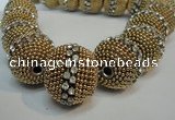 CIB422 25mm round fashion Indonesia jewelry beads wholesale