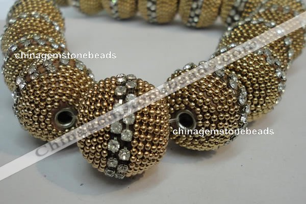 CIB422 25mm round fashion Indonesia jewelry beads wholesale