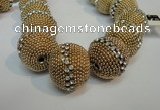 CIB425 25mm round fashion Indonesia jewelry beads wholesale