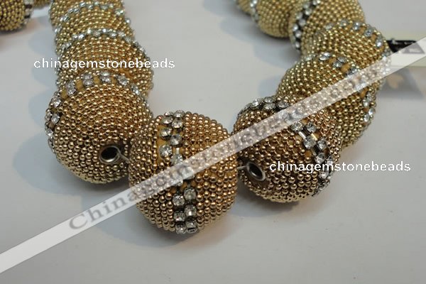 CIB425 25mm round fashion Indonesia jewelry beads wholesale