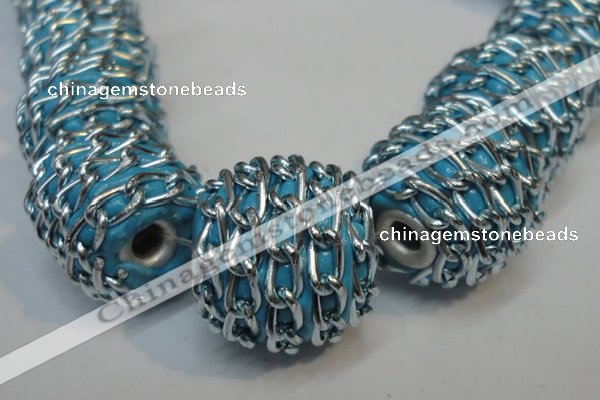 CIB446 19mm round fashion Indonesia jewelry beads wholesale