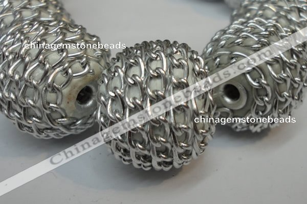 CIB450 24mm round fashion Indonesia jewelry beads wholesale