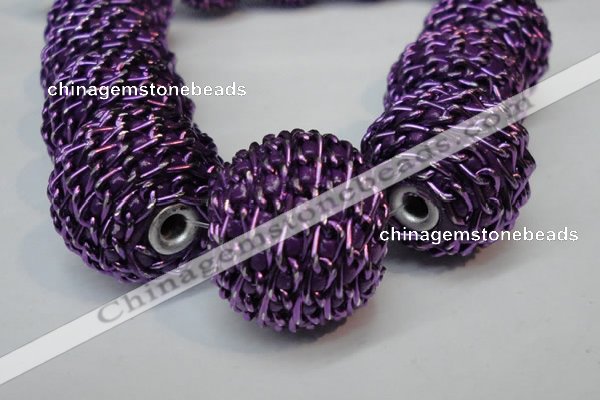 CIB452 24mm round fashion Indonesia jewelry beads wholesale