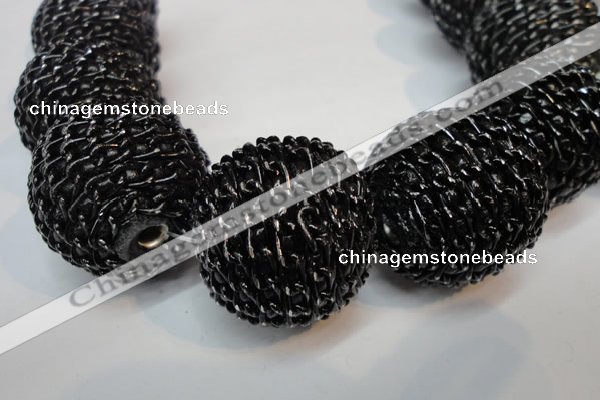 CIB456 30mm round fashion Indonesia jewelry beads wholesale