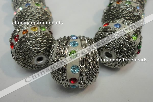 CIB460 25mm round fashion Indonesia jewelry beads wholesale