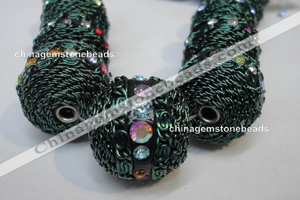 CIB461 25mm round fashion Indonesia jewelry beads wholesale