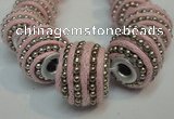 CIB470 14*14mm drum fashion Indonesia jewelry beads wholesale