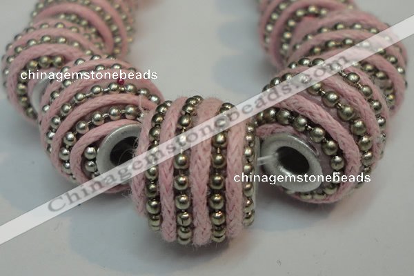 CIB470 14*14mm drum fashion Indonesia jewelry beads wholesale